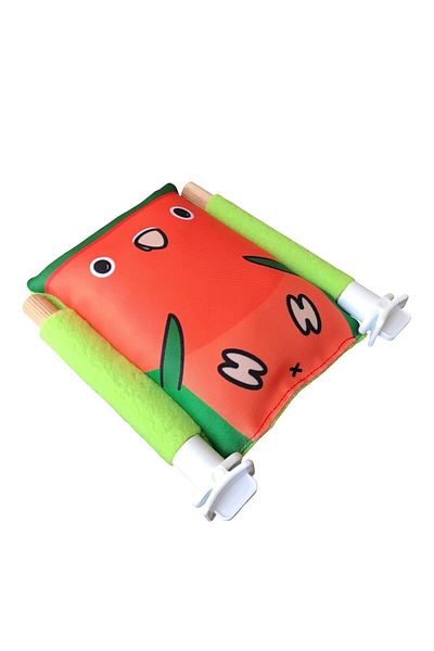 Kuşarkadaşım Bird Bed Soft Resting Pillow Double Sided Sleeping Perch Red Lovebird Bed Perch