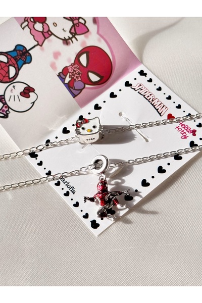Harlofia Jewelry 925 Ayar Gümüş Spider X Kittt Bileklik
