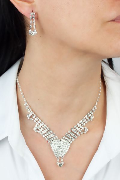 Pridza Evening Dress Necklace and Earring Set