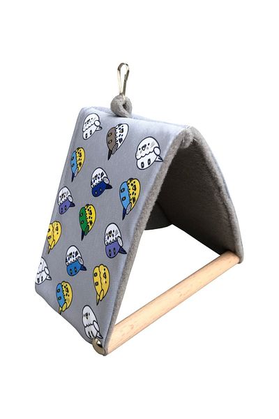 Kuşarkadaşım Budgie Gray Sleeping Swing Wind-Breaking Tent Swing