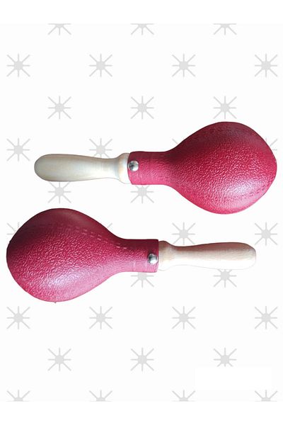 Yurtrenkleri Yayınevi Wooden Handle Maracas (Pair)