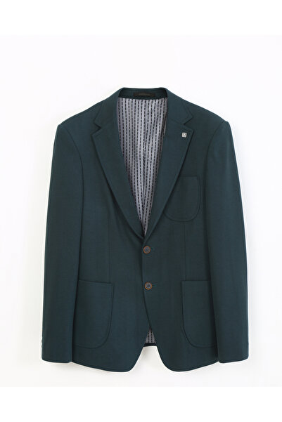 ACTUAL Green Slim Fit Blazer - Single Jacket 7160-1-1
