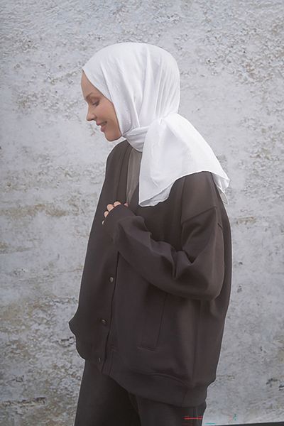 ARMANDA Σάλι με μοτίβο Bamboo Cashew - Off White