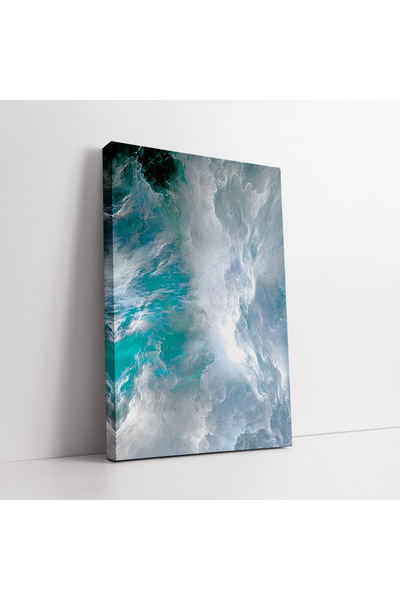 KOSS Dijital Tablou modern abstract pe pânză cu valuri marine