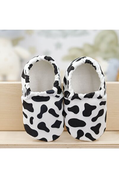 Ella Bonna Protiskluzová podrážka Cow Kojenecké boty, domácí boty Pantofle Boty do školky Pantofle
