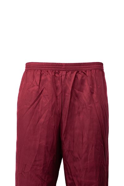 Ottoland Satin Men's Pajamas - SoliD Color, Elastic Waist, No Pockets, WiDe Leg Comfortable Cut