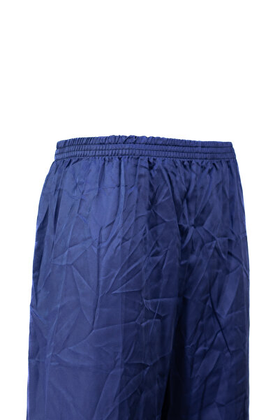 Oppland Атласна чоловіча піжама - однотонна, з еластичною талією, без кишень, з широкими штанинами, розслаблений крій