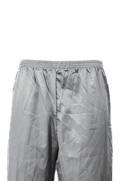 Oppland Satin Men's Pajamas - SoliD Color, Elastic Waist, No Pockets, WiDe Leg Comfortable Cut