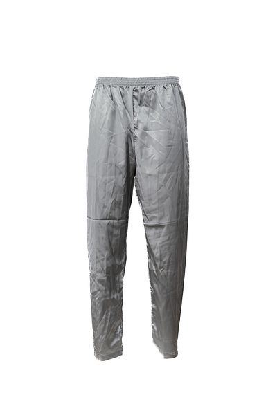 Oppland Satin Men's Pajamas - SoliD Color, Elastic Waist, No Pockets, WiDe Leg Comfortable Cut