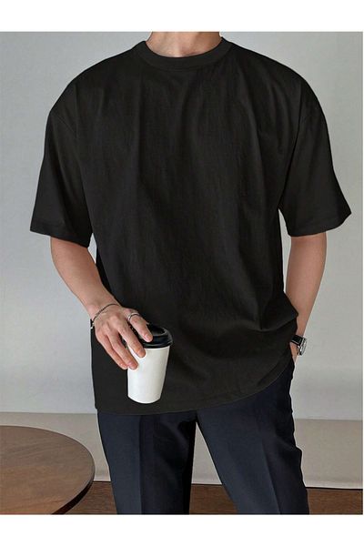 COOL TARZ Tricou din bumbac pentru bărbați cu gât crew