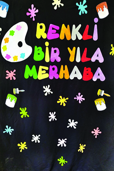 avrupakutu Okulda İlk Günüm Hatıra Fotoğraf Panosu Branda 100x150 Branda Afiş