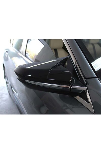 HasAkman Honda Civic Fc5 Uyumlu Batman Yarasa Ayna Kapağı Piano Black 2016 20...