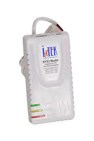 İTEK Nys-3 Model Natural Gas Alarm Device - Gas Detector with Warranty