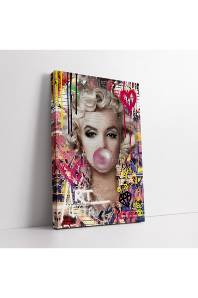 KOSS Dijital Tablou pe pânză cu graffiti cu Marilyn Monroe