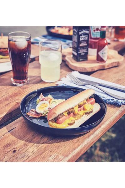 Luminarc Friend's Time 6-Pack Black 21 Cm Serving Plate