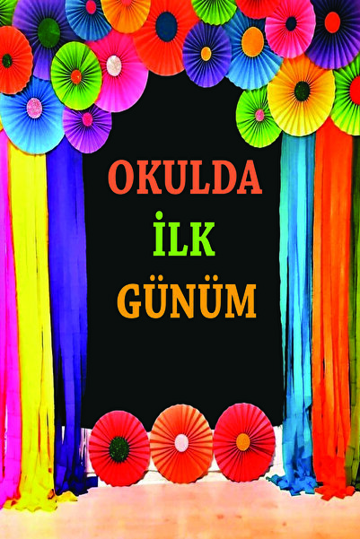 avrupakutu Okulda İlk Günüm Fotoğraf Panosu Branda 100x150CM Branda Afiş