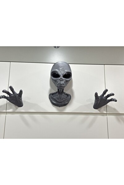 Genel Markalar Kulaklık Standı Xl Alien Uzaylı Duvar Dekorasyonu