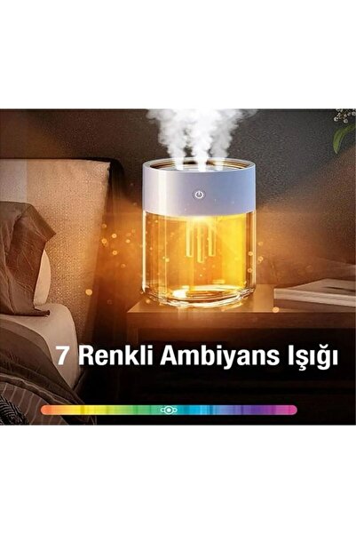 EZERE ÜÇ 3 Sprey Led Işıklı Ultrasonik Hava Nemlendirici - Buhar Makinesi Ve Aroma Difüzörü 2 LT