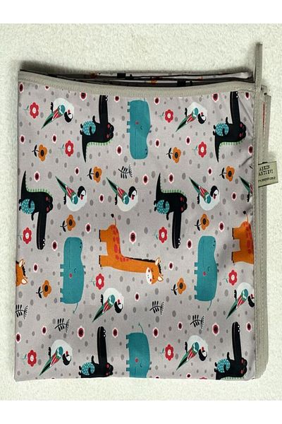 Aşkın Parti Evi GIRAFFE.150x150 Cm Waterproof, Floor/table Cover, for Activity, Dining and Play