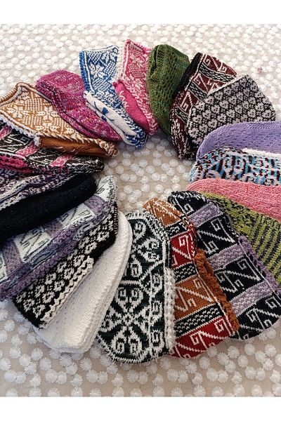 dressmix Dowry Gift 20 Pieces Glittery Glitterless Mixed Knitted Booties
