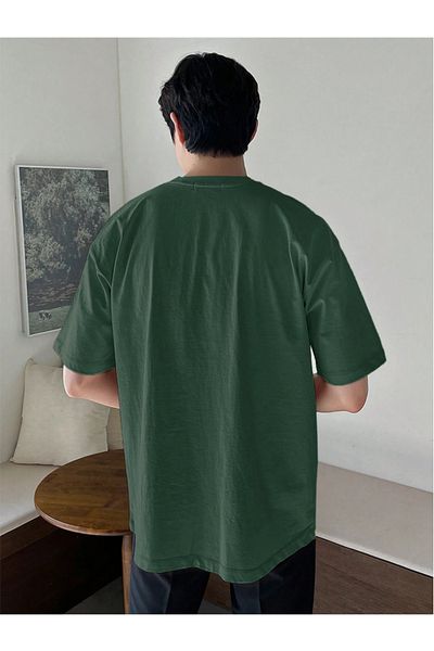 Tarz Cool Ανδρικό βαμβακερό μπλουζάκι Crew Neck