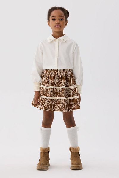 Tyess Girl's Ecru Shirt