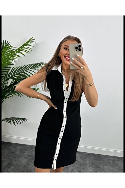 Mzr Collection siyah elbise