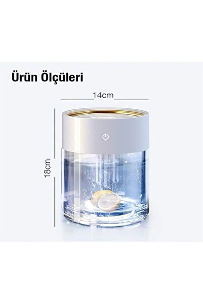 EZERE ÜÇ 3 Sprey Led Işıklı Ultrasonik Hava Nemlendirici - Buhar Makinesi Ve Aroma Difüzörü 2 LT