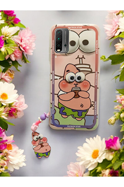 Spoyi Xiaomi Redmi 9t Patrik Tasarımlı Charmlı Telefon Kılıfı