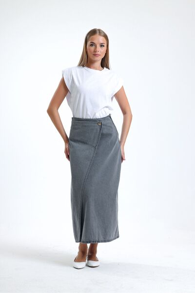DeMim Gray Lurdes Skirt