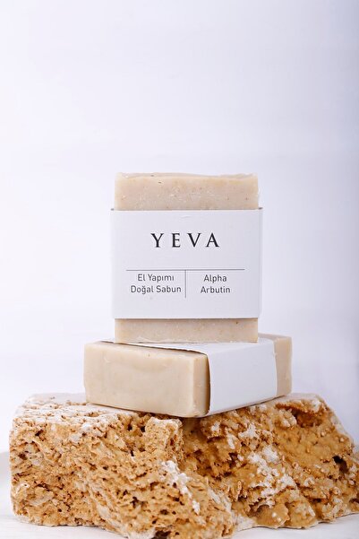 YEVACOSMETİC صابون يفا المضاد للعيوب مع الأربوتين - موحد لون البشرة، تأثير تفتيح، مكونات طبيعية - 150 جرام