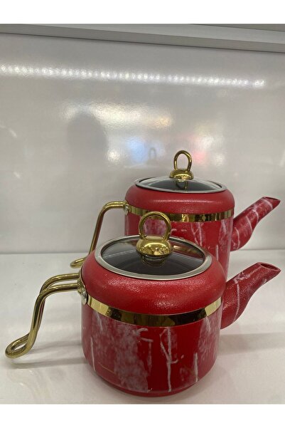 Zenlife VİNTAGE ÇEMBERLİ MODEL ÇAYDANLIK KIRMIZ