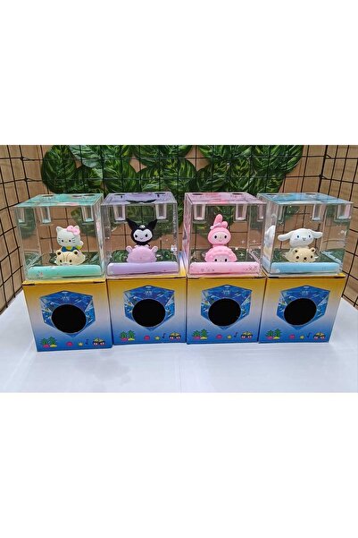 Meyra Accessories sanrio kawaii figürlü içi sulu renkli masa üstü kalemlik en özel sevgili öğretmen hediyesi 1adet