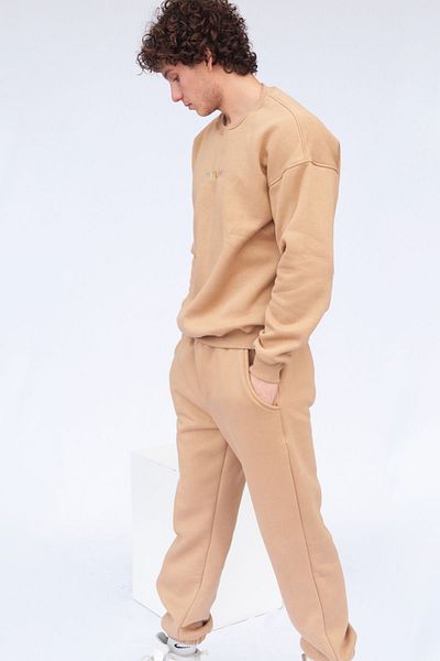 Vatkalimon Unisex Oversize Κρεμ φούτερ