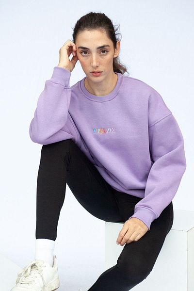 Vatkalimon Φούτερ Unisex Oversize Λιλά