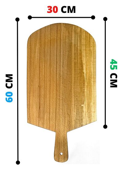 Kitchen Mania 60×30 مجرفة خبز خشبية - مجرفة بيتزا