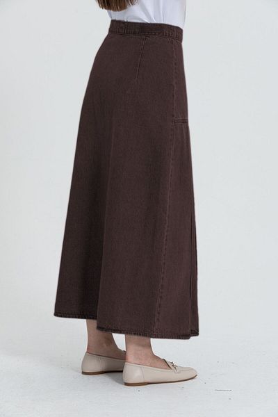 DeMim STELLA JEANS SKIRT-BROWN