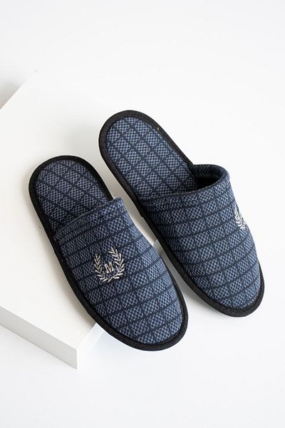 Mrt Shoes Κεντημένες Casual Ανδρικές Παντόφλες Σπιτιού