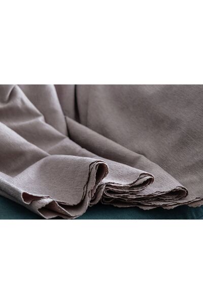 homease Koltuk Örtüsü | Çekyat Örtüsü | Koltuk Şalı 175x215 Şönil Çift Taraflı | Taş Rengi (AÇIK GRİ)