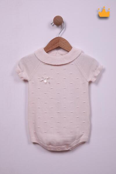 Babyhola Triko %100 Pamuk Kız Bebek Zıbın 5513