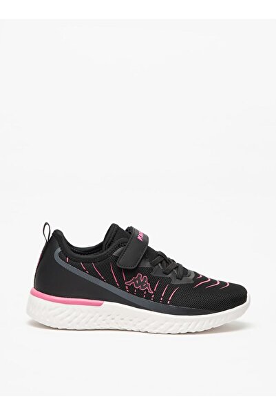 Kappa Girls' Logo Detail Sports Shoes with Hook and Loop Closure