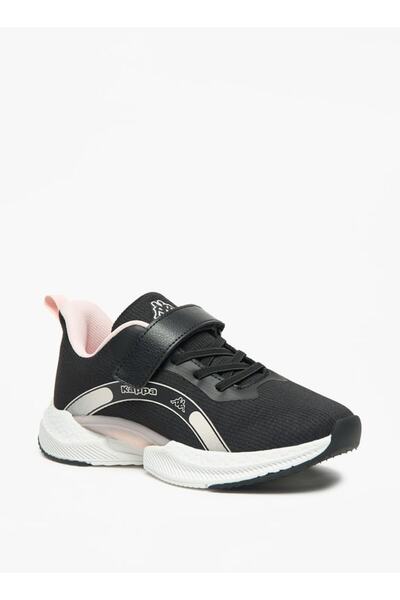 Kappa Girls' Logo Print Walking Shoes with Hook and Loop Closure