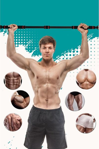 Alright 80-100 Cm Koridor Kapı Barfiksi Barfix Aleti Çubuğu Çekme Barı Demiri...