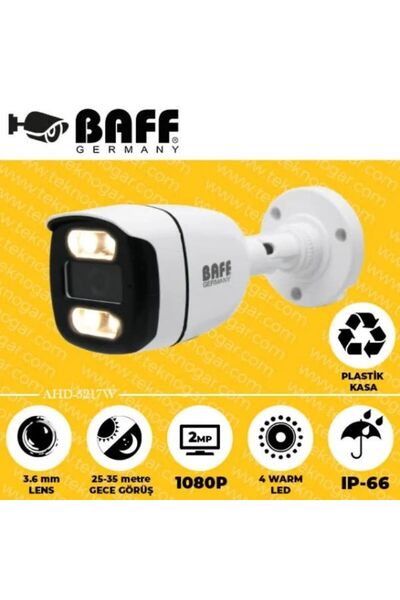 Baff 5217W 2 MP 4İN1 GECE RENKLİ BULLET KAMERA