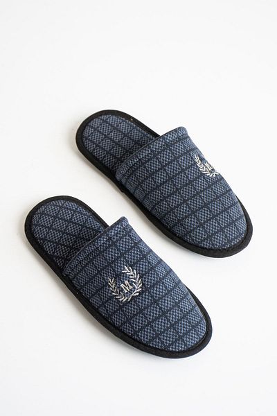 Mrt Shoes Κεντημένες Casual Ανδρικές Παντόφλες Σπιτιού