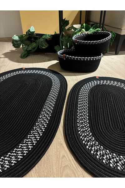 MaVaux Amsterdam Jute - Σετ 4 ψάθινα πατάκια μπάνιου