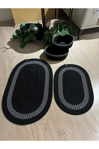 MaVaux Amsterdam Jute - Σετ 4 ψάθινα πατάκια μπάνιου
