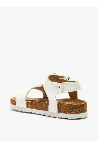 Flora Bella by Shoexpress Flora Bella Applique Detail Sandals with Hook and Loop Closure