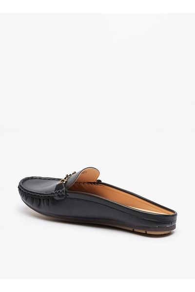 Flora Bella by Shoexpress Flora Bella Solid Slip-On Mules with Metal Accent