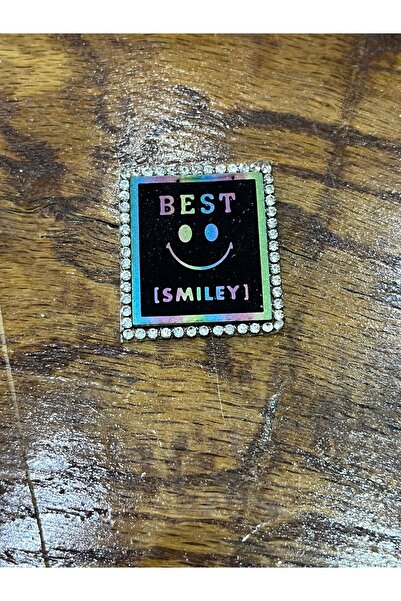 Gönülden Tasarım Best Yazili Zircon Stone Ironing - 4x3 cm Applique de cusut cu armă